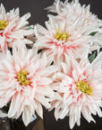 Artificial pink dahlia stem with lifelike petals, 70cm tall, soft romantic hue, fade-resistant fabric, for home decor by sostter at brixbailey.com
