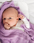 Softest Natural Cellular Bamboo Baby Blanket - Hypoallergenic & Breathable by Lullalove UK at brixbailey.com