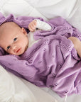Softest Natural Cellular Bamboo Baby Blanket - Hypoallergenic & Breathable by Lullalove UK at brixbailey.com