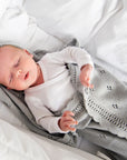 Softest Bamboo & Cotton Cellular Baby Blanket - Hypoallergenic, Breathable & Safe for Newborns - 80x100 cm by Lullalove UK at brixbailey.com
