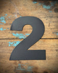 12" and 5" Black Fat Font Metal Letters.