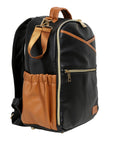 Small Diaper Backpack Black Coffee