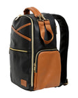 Small Diaper Backpack Black Coffee