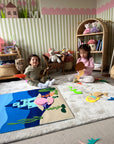 Paste The Mermaid Felt Play Board-Magical Sensory Dress up activity for kids | The Playmakers Co