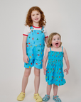 Let's Play Jersey Dress - Blue Multi