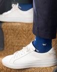 Navy Sheep Bamboo Socks