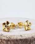 Forget-Me-Not Tiny Gold Vermeil Stud Earrings