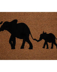Elephant and Baby Elephant Doormat | Filta
