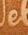 Embossed Welcome Coir Rectangular Doormat | Filta