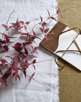Elegant Burgundy Leaf Ornament | Home Decor Accent