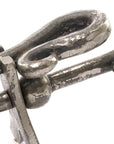 Vintage Pewter Hearth Tidy with Crook Handle | Antique Charm