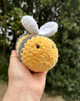 Beatrice The Bee -Crochet Bumblebee Plush – Chunky Handmade Bee Plushie Gift