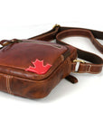 Leather Flight Crossbody Bag – Stylish & Travel Ready