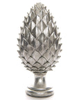 Tall Silver Pinecone Ornament
