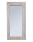 Timeless Elegant White Washed Harewood Mirror | Large Decor