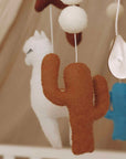 Handmade Lama baby mobile-2