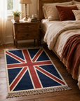 Reversible Union Jack Rug | Hand Knotted British Flag Jute Runner