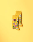 Luxury floral socks for women, spring-inspired leaves and flowers design, soft cotton blend, 3-pack, best-selling trending socks by Body and I at brixbailey.com