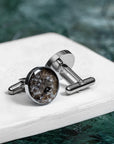 Eherüs Brown Trout Leather Cufflinks – Unique & Ethical by Eherüs at www.brixbailey.com
