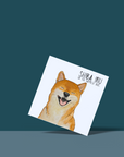 Escape Plans & Birthday Barks” – Shiba Inu Greeting Card