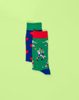 Rugby mismatch socks pack of 4, premium sporty rugby print socks for men, comfortable cotton blend, stylish mix and match design by Body and I at brixbailey.com