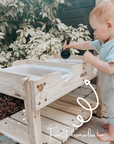 Premium Sensory Table for Kids - Durable Pine Wood Montessori Learning Toy with Removable Trays for Sand, Water, and Creative Play by Vincabel's Playground at brixbailey.com