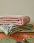 Lambswool Throw - Duck Egg