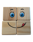 Wooden Expression Blocks for Kids