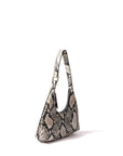 Luxury Alexia small hobo bag, premium genuine leather, elegant snake print, silver hardware, best-selling stylish handbag by Bob Oré at brixbailey.com