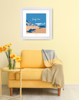 Sandy Toes Beach Quote Art Print 40 x 40 cm
