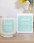 soft haze – jasmine, amber & vanilla 220g soy candle