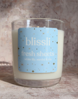Fresh Sheets Soy Candle with White Lily Sandalwood and Iris 220g