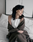 Natural Alpaca Wool Throw - Classic