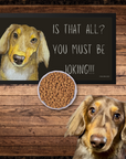 Long Haired Dachshund Dining Drama – Hilarious Pet Bowl Mat!