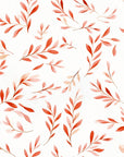 Watercolor Red Leaves Wallpaper