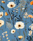 Wild Flower Field Botanical Wallpaper