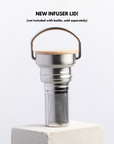 Premium Arctic Bottle, double-wall vacuum-insulated stainless steel water bottle, eco-friendly bamboo lid, keeps drinks hot or cold, BPA-free, leak-proof by Arcticus at brixbailey.com