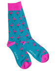 Flamingo Bamboo Socks (Comfort Cuff)