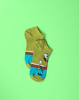 Cartoon Horse Socks, stylish and fun premium cotton socks for men, best-selling novelty design by Body and I at brixbailey.com