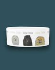 Chow Time in Style: Ceramic Dog Bowl Featuring a Chow Chow!