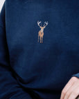 Unisex Indigo Blue Deer Sweatshirt