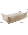 MeowBaby® Pouffe For Children, Rectangular, Corduroy - Sand