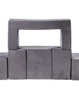 MeowBaby® Velvet Bricks Set - Multifunctional Playground for Children - Grey