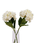 White Hydrangea Faux Stem