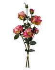 6 x Pink Rose Artificial Flowers-1