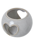 White Ceramic Heart Tealight Holder
