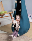 Kids' Cozy Cocoon Hammock – Fun & Safe Indoor/Outdoor Swing by Sówka at brixbailey.com