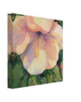 "Hibiscus" 8x8 inch Floral Art Print on Canvas I Original Oil Painting by Barbara Cleary