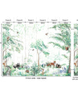 Woodland Animals Children's Mural Wallpaper