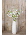 Elegant White Cymbidium Orchid Spray | Fresh Floral Beauty